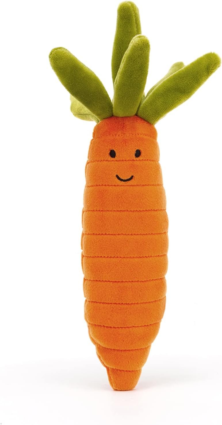 Jellycat Vivacious Vegetable Carrot Stuffed Toy, 6.5 inches - Vegetable Plush - Great Gift Idea - Image 4