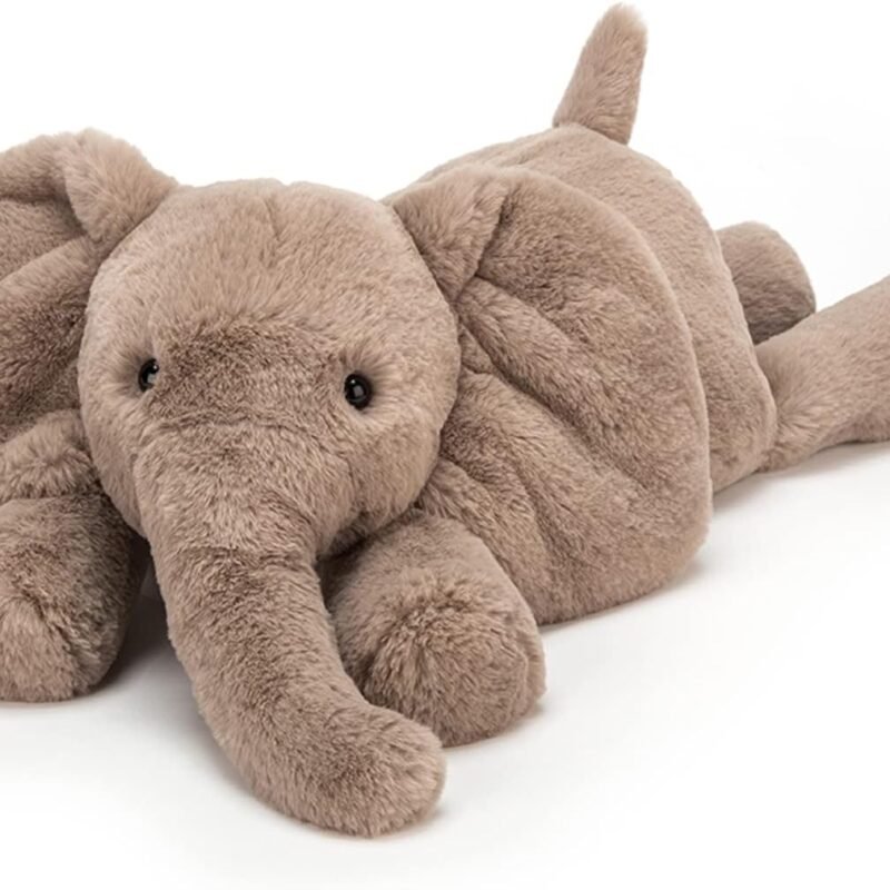 Jellycat Smudge Elephant Stuffed Animal, Medium 9.5 inches - Elephant Plush Toy - Classic Children's Gift