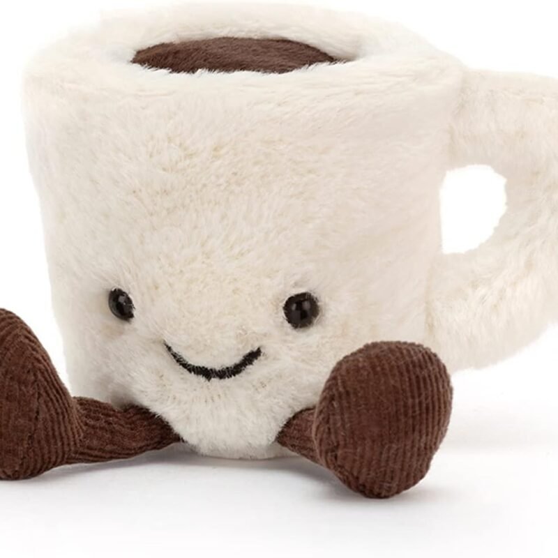 Jellycat Amuseables Espresso Cup Coffee Stuffed Toy, 4 inches - Drink Plush - Fun Gift Idea