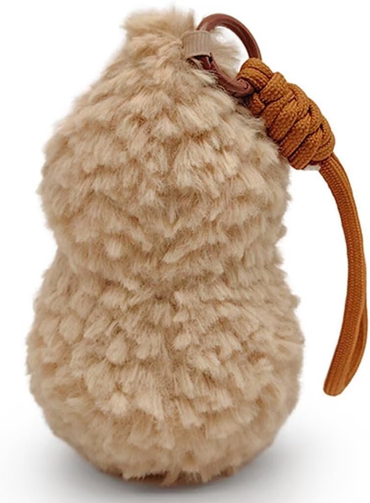Cute Peanut Plush Toy, 6" Soft Peanut Stuffed Animal Funny Food Plushies with Legs, Adorable Smile Peanut Birthday Gift for Kids Girls Boys - Image 3