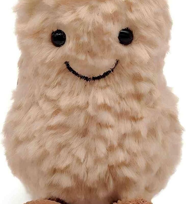 17cm/6.8 inch Peanut Plush, Plush Peanut Soft Toy,Huggable Design, Amuseables Peanut Stuffed - Ideal Gift for Kid Boy,Girl&Girlfriend (Peanut1)