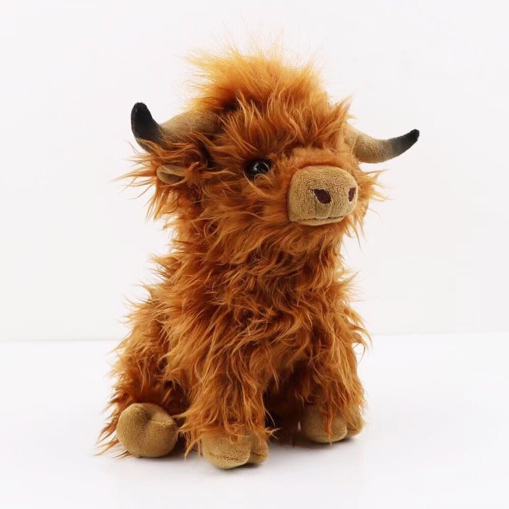 Highland Cow Stuffed Animal Cute Highland Cow Plush Doll Toy 10 inch for Girls Boys Christmas (highlandcow 25cm) - Image 5