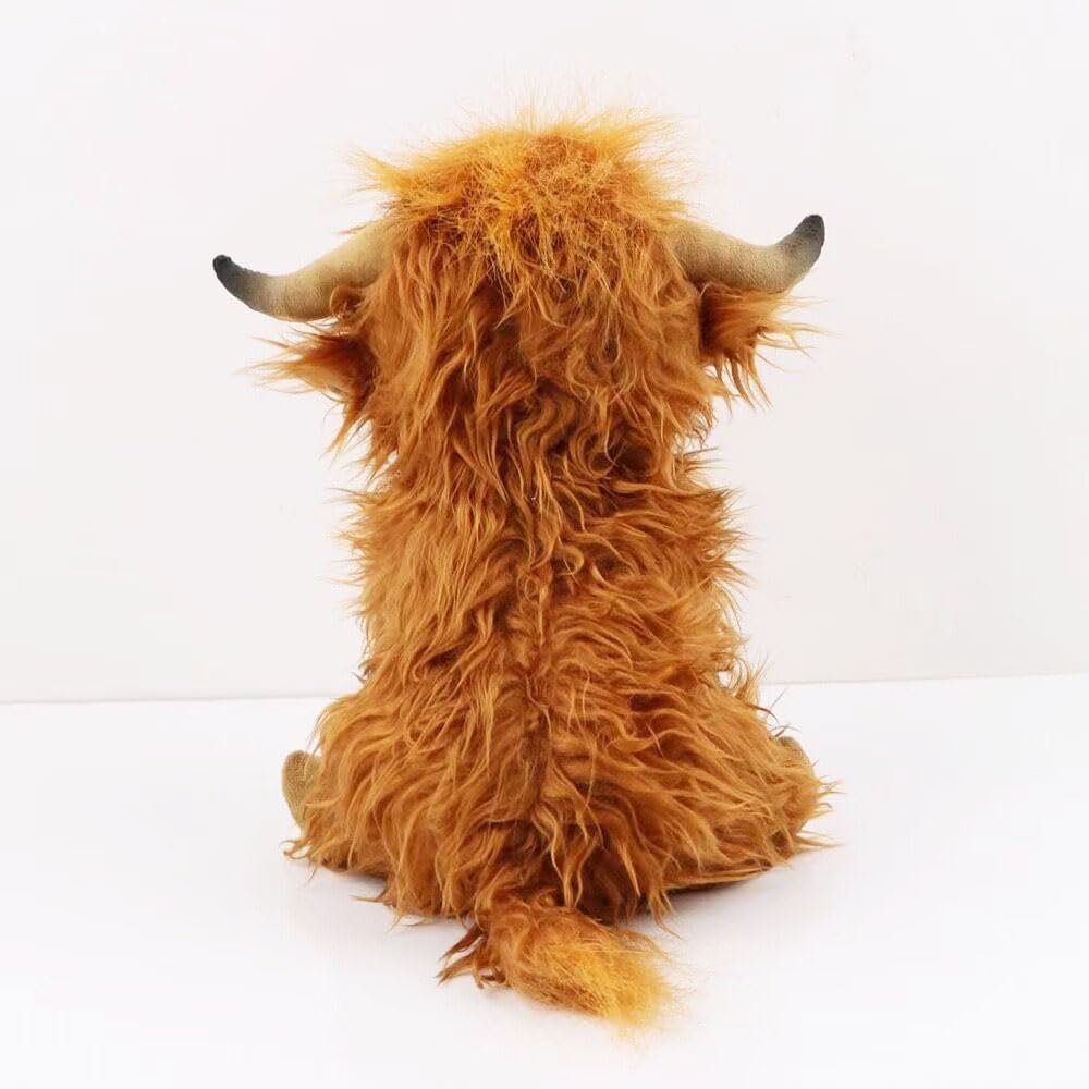 Highland Cow Stuffed Animal Cute Highland Cow Plush Doll Toy 10 inch for Girls Boys Christmas (highlandcow 25cm) - Image 6