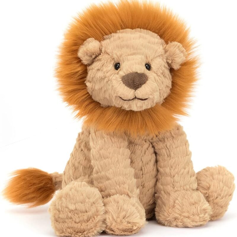 Jellycat Fuddlewuddle Lion Stuffed Animal, Medium 9 inches - Big Cat Plush Toy - Classic Children's Gift