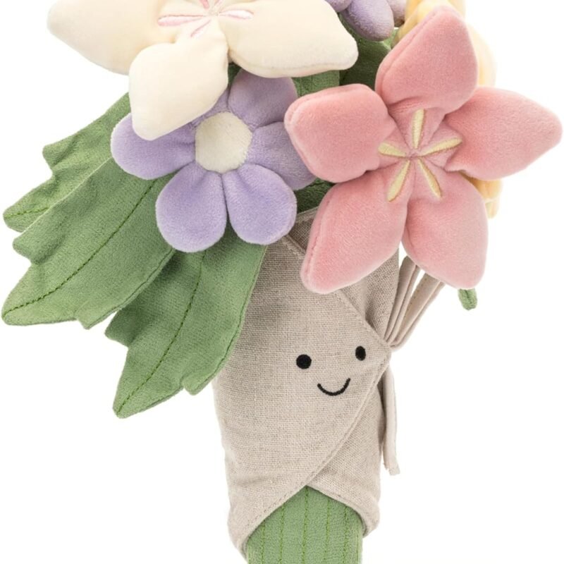 Jellycat Amuseables Bouquet of Flowers Stuffed Toy, 12 inches - Plant & Flower Plush - Fun D??cor & Gift
