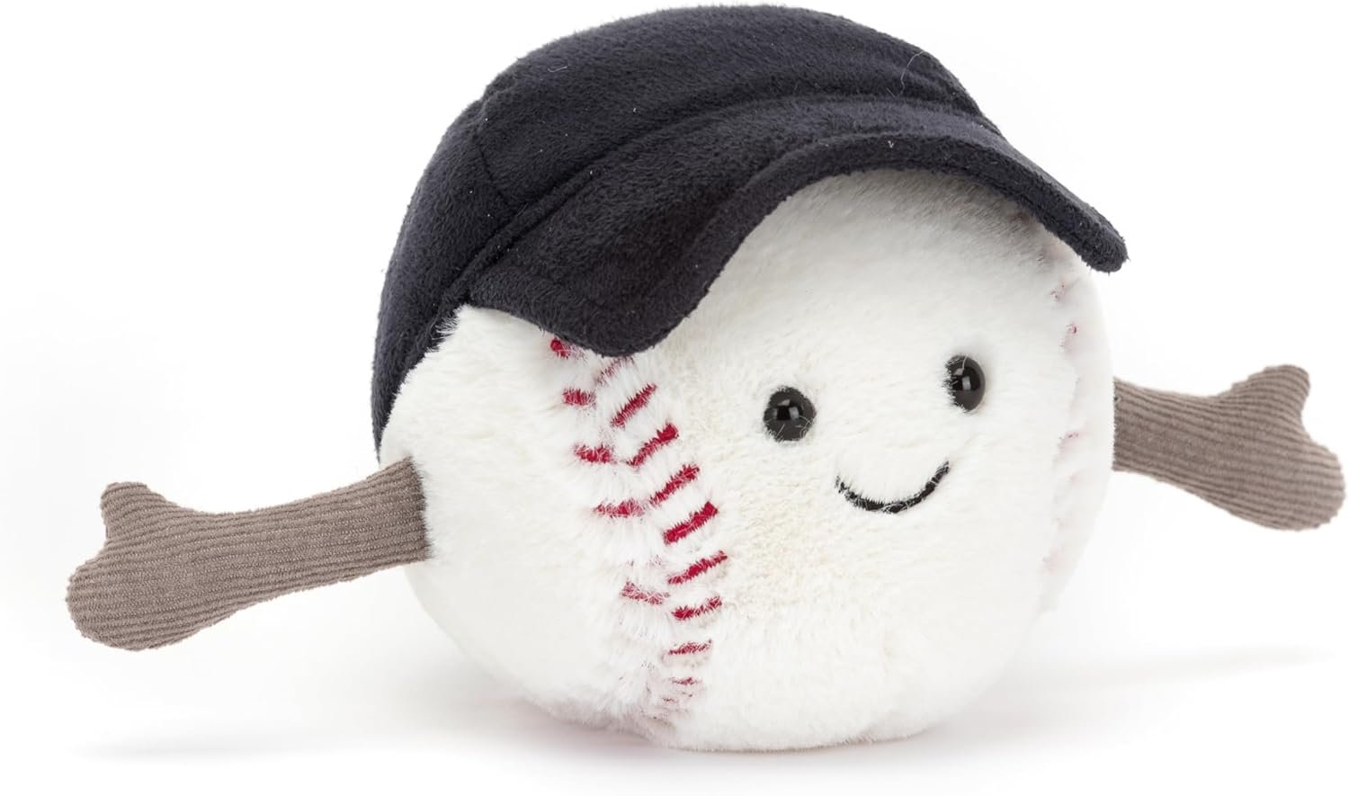 Jellycat Amuseables Baseball Stuffed Toy, 4 inches - Baseball Plush for Sports Fans
