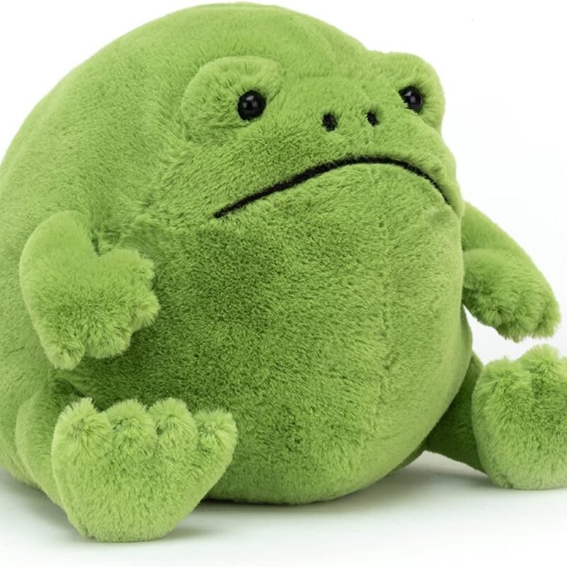 Jellycat Ricky Rain Frog Stuffed Animal, Medium 7 inches - Amphibian Plush Toy - Classic Children's Gift