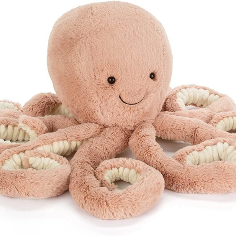Jellycat Odell Octopus Stuffed Animal, Large 18.5 inches - Ocean and Sea Plush Toy - Classic Children's Gift
