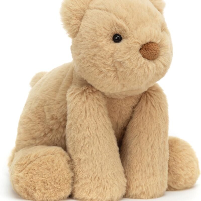 Jellycat Smudge Bear Stuffed Animal, Medium 9.5 inches - Teddy Bear Plush Toy - Classic Children's Gift