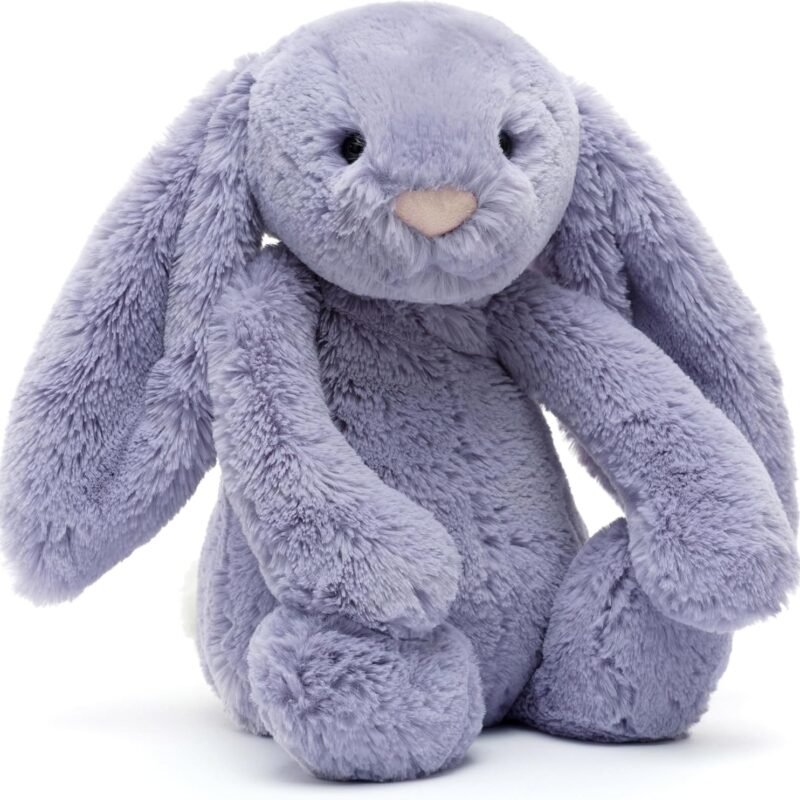 Jellycat Bashful Viola Bunny Stuffed Animal, Medium 12 inches - Rabbit & Bunny Plush Toy - Classic Children's Gift