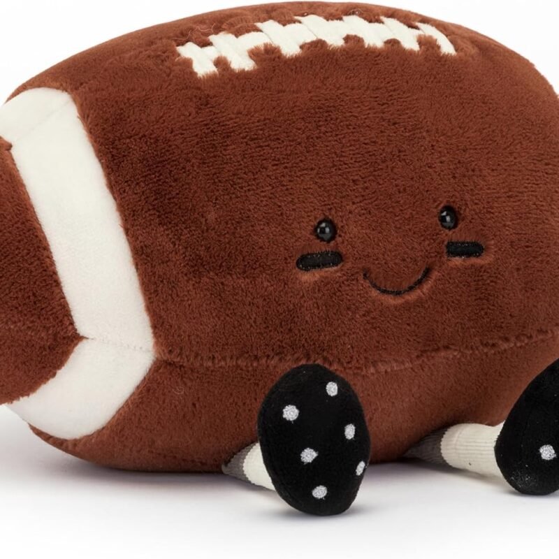 Jellycat Amuseables Football Stuffed Toy, 11 inches - Football Plush Gift for Sports Fans