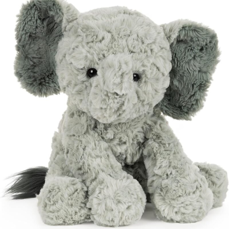 GUND Cozys Collection Elephant Plush, Elephant Stuffed Animals for Ages 1 and Up, Gray, 10"