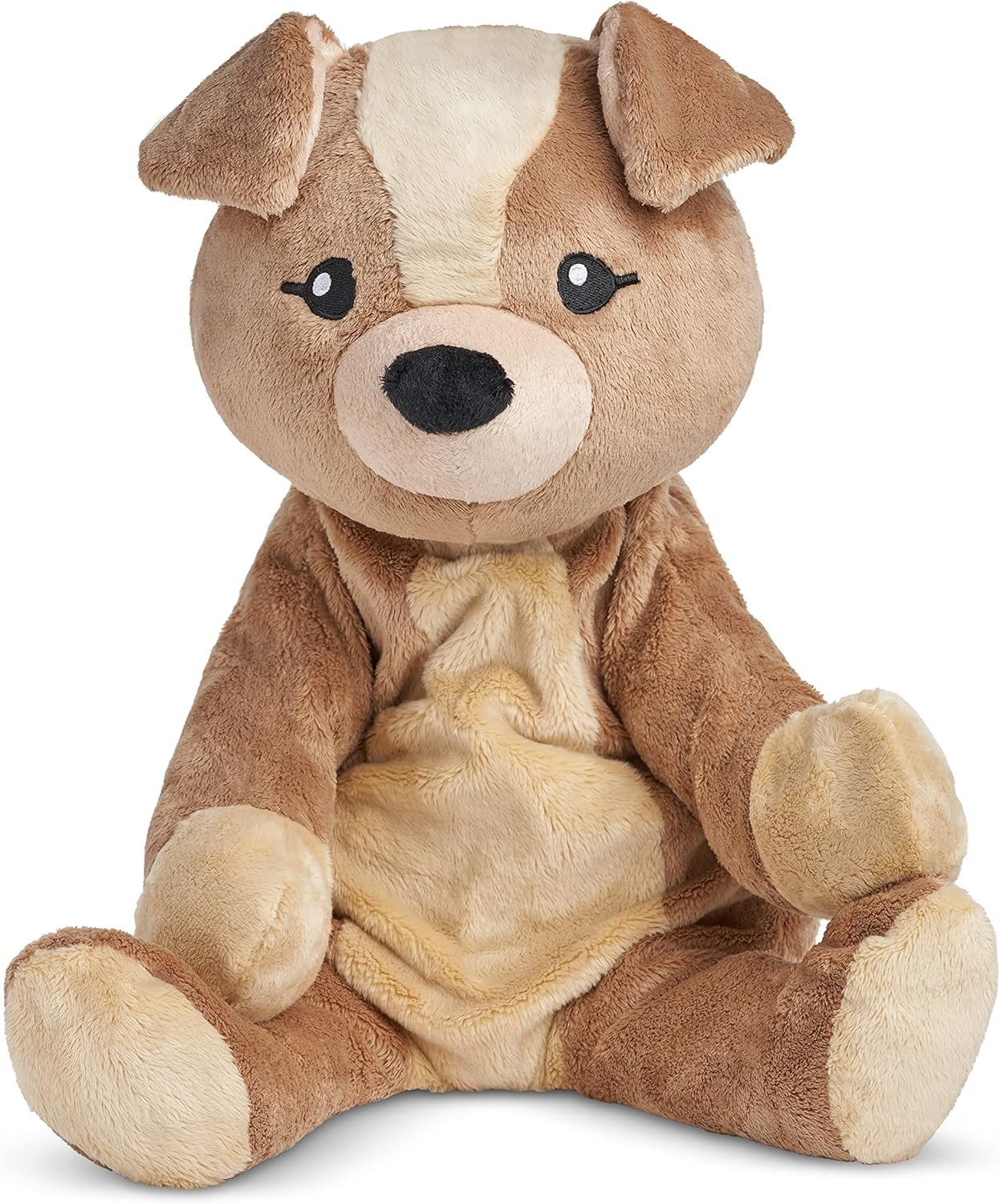 HUGIMALS Charlie The Puppy 20 Inch 4.5 lb Heavy Cute Sensory Weighted Comfort Plush | Large Unscented Washable Self Care Calming Stuffed Animal for Kids, Teens and Adults