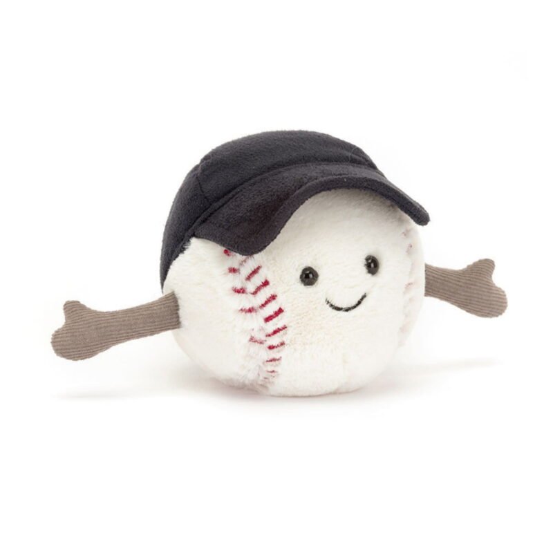 Jellycat 4 Baseball Sports Plush - Miniature Sports Collectible