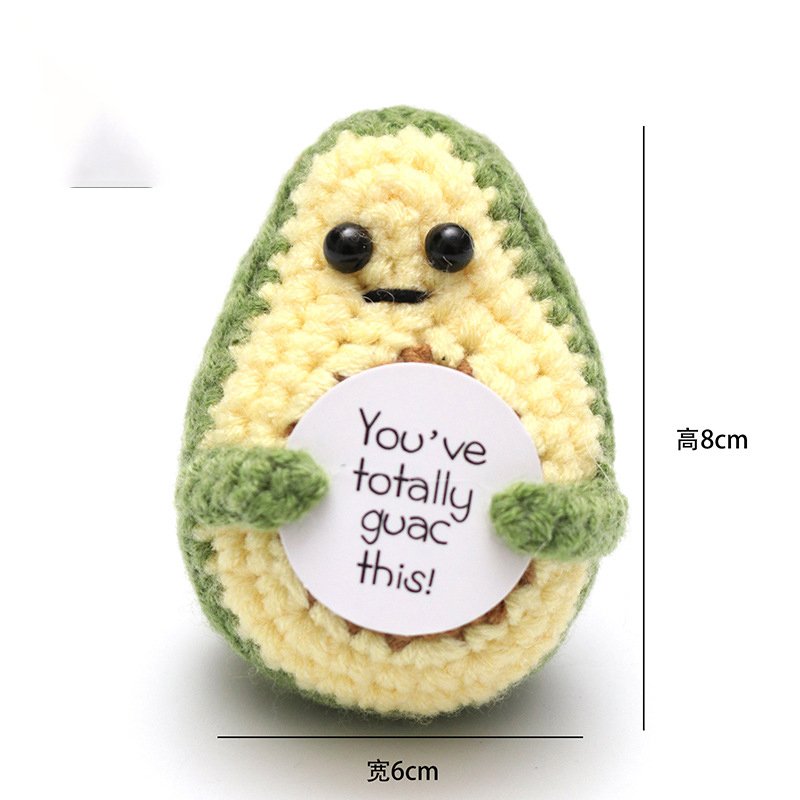 Avocado Artemisia Y Card Crochet Kit, DIY Crochet Starter Kit