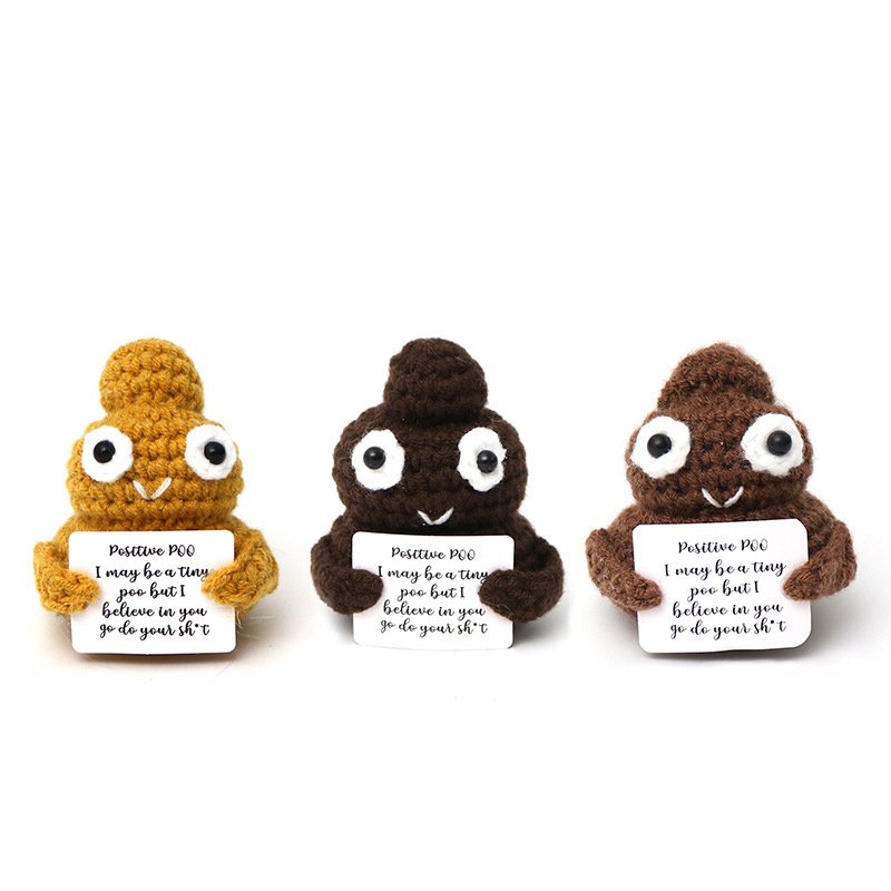 Positive colors of poop Crochet Kit, DIY Crochet Starter Kit