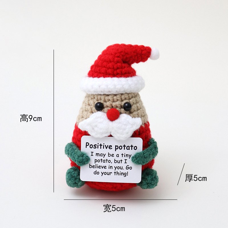 Positive Santa Claus Crochet Kit, DIY Crochet Starter Kit
