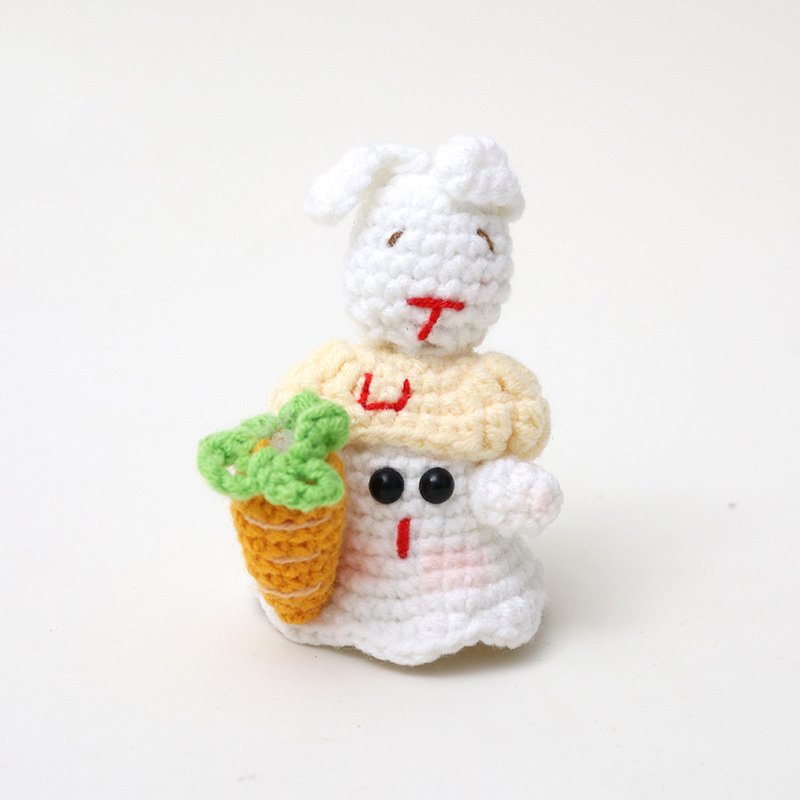 Rabbit, Carrot, Little Ghost Crochet Kit, DIY Crochet Starter Kit