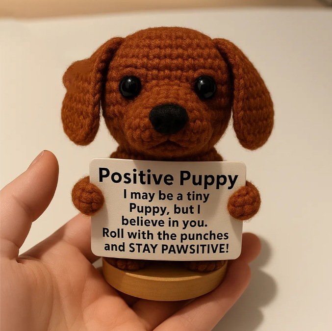 Love White Card Crochet Kit, DIY Crochet Starter Kit