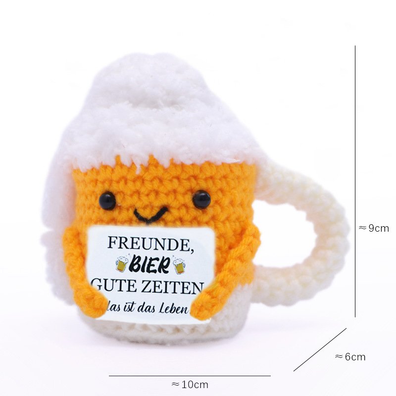 Beer Mug F Card Crochet Kit, DIY Crochet Starter Kit