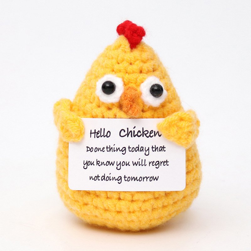 Little Chicken H Card Crochet Kit, DIY Crochet Starter Kit