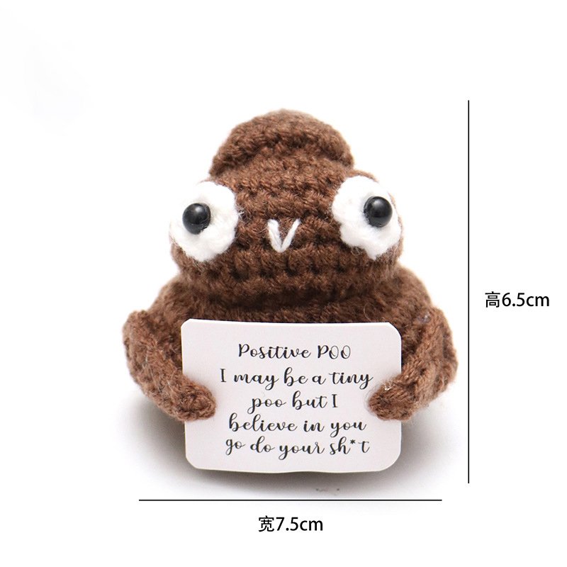 Positive Poop Coffee Crochet Kit, DIY Crochet Starter Kit