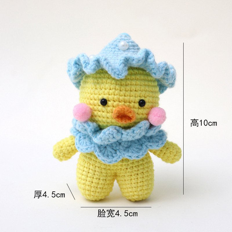 Male hyaluronic acid duck Crochet Kit, DIY Crochet Starter Kit