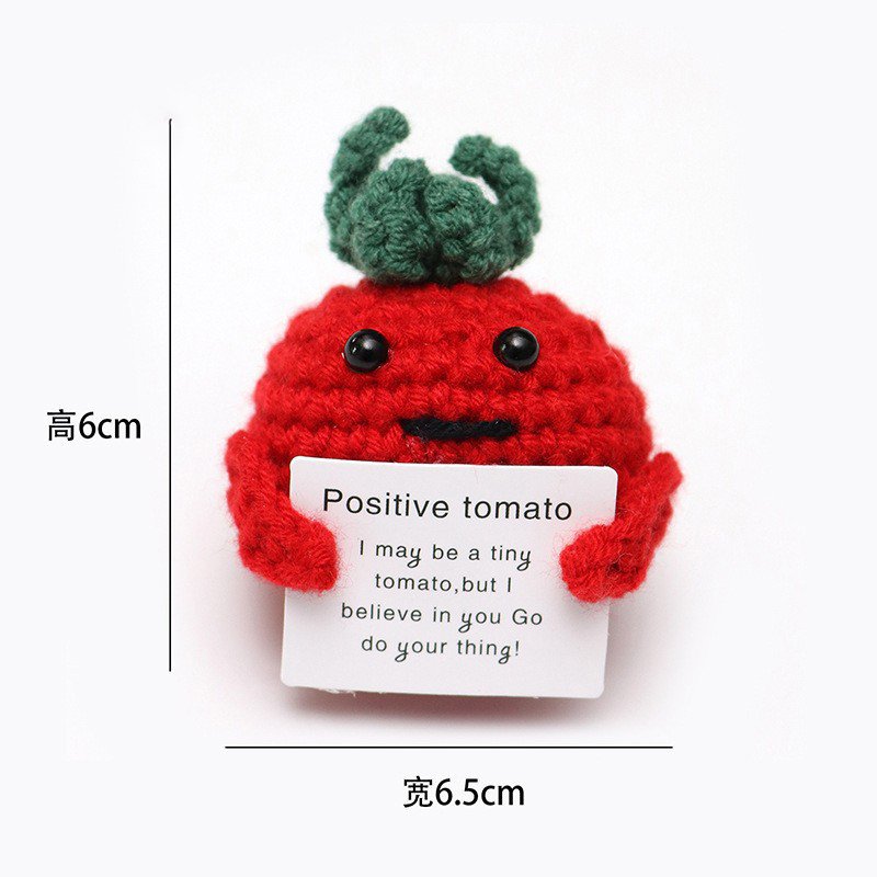 Positive font (for tomatoes) Crochet Kit, DIY Crochet Starter Kit