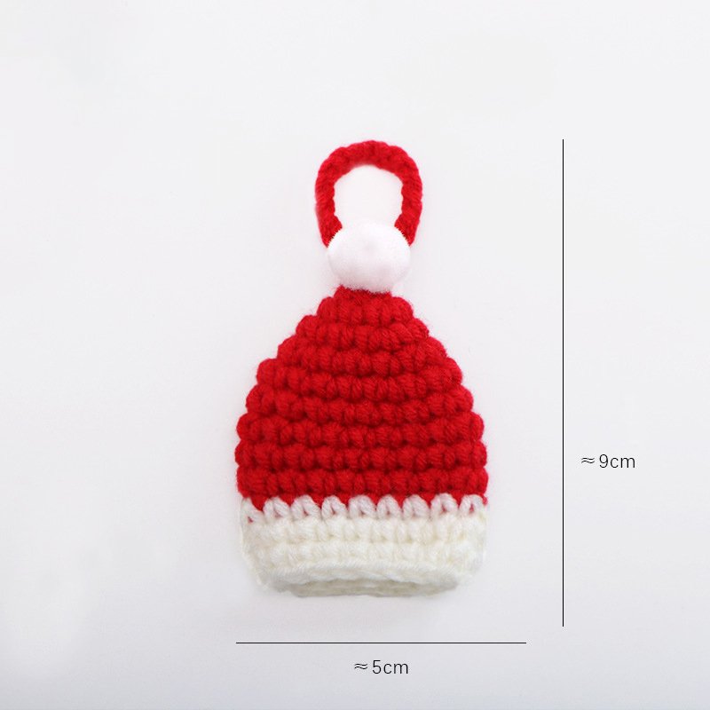 Red and white Christmas hat Crochet Kit, DIY Crochet Starter Kit