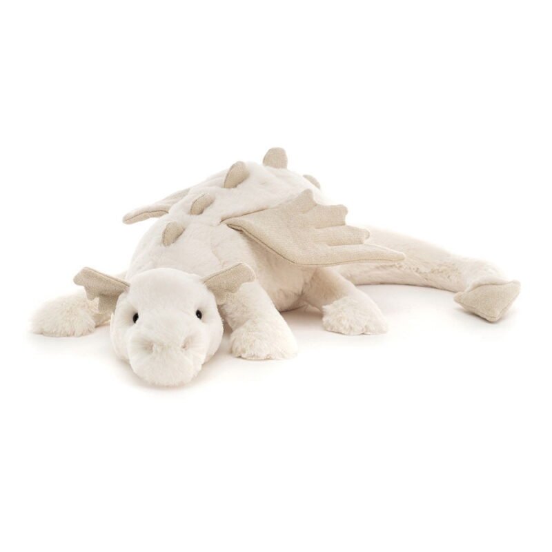 19.6 Snow Dragon Plush - Extra-Large Ultra-Soft Stuffed Creature