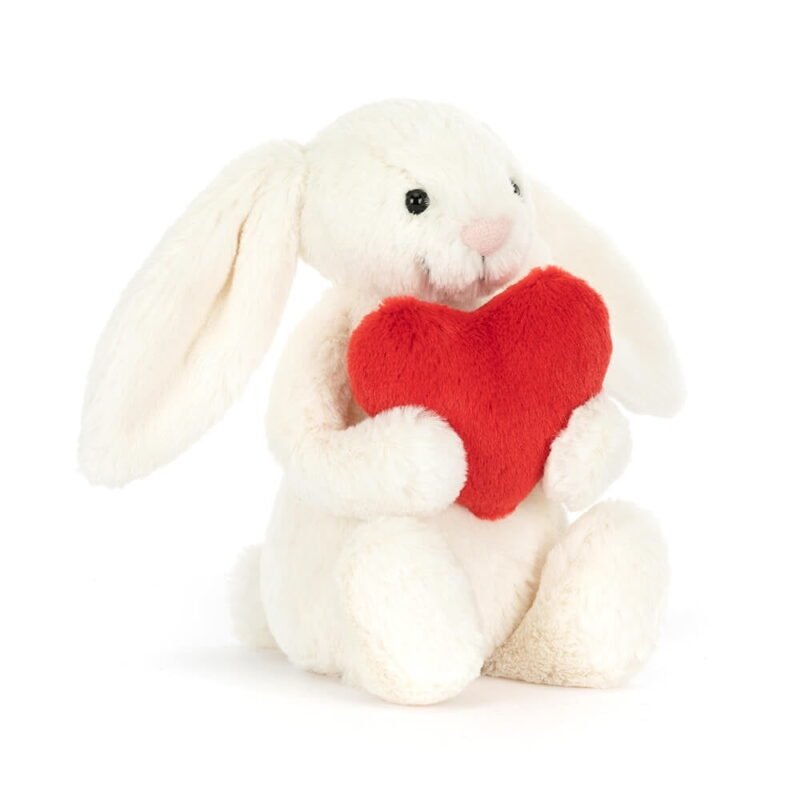 Bashful Red Love Heart Soft Plush - 12.2in, Sweet and Shy Red - Hearted Soft Plush Plush
