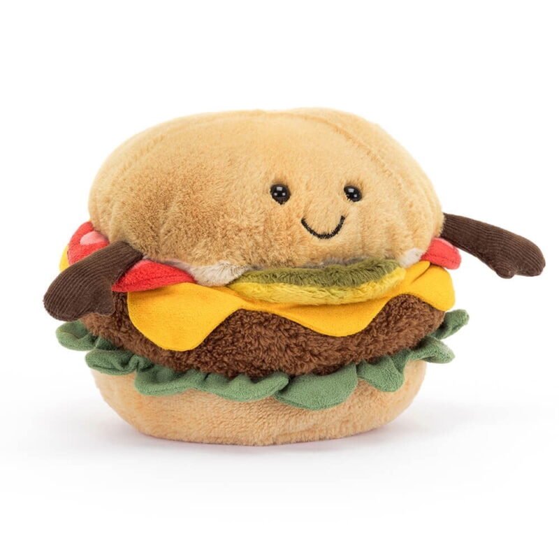 Burger Patty Plush&nbsp;?C Fun Fast Food-Themed Collectible