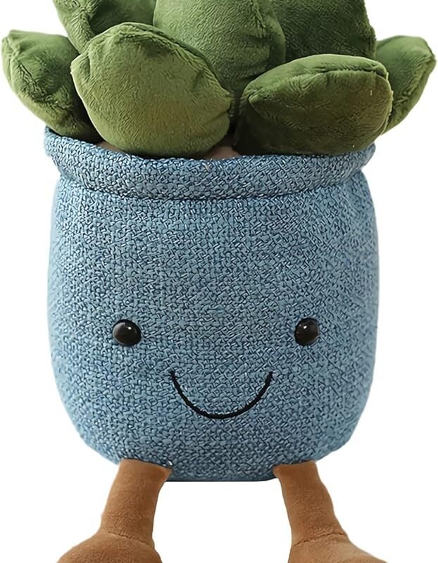 Jellycat Tulip Plush Toy, 13.7" Flower Pot Stuffed Plushie Pillow Decoration, Soft Fluffy Toy Succulent Plants Friend Throw Pillow, Multicolor (Pink-Tulip)