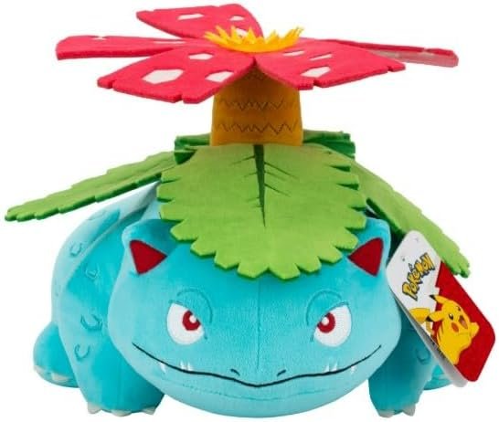 Pokemon Venusaur Plush - 12-inch Soft Plush Stuffed Animal Figure with Authentic Details