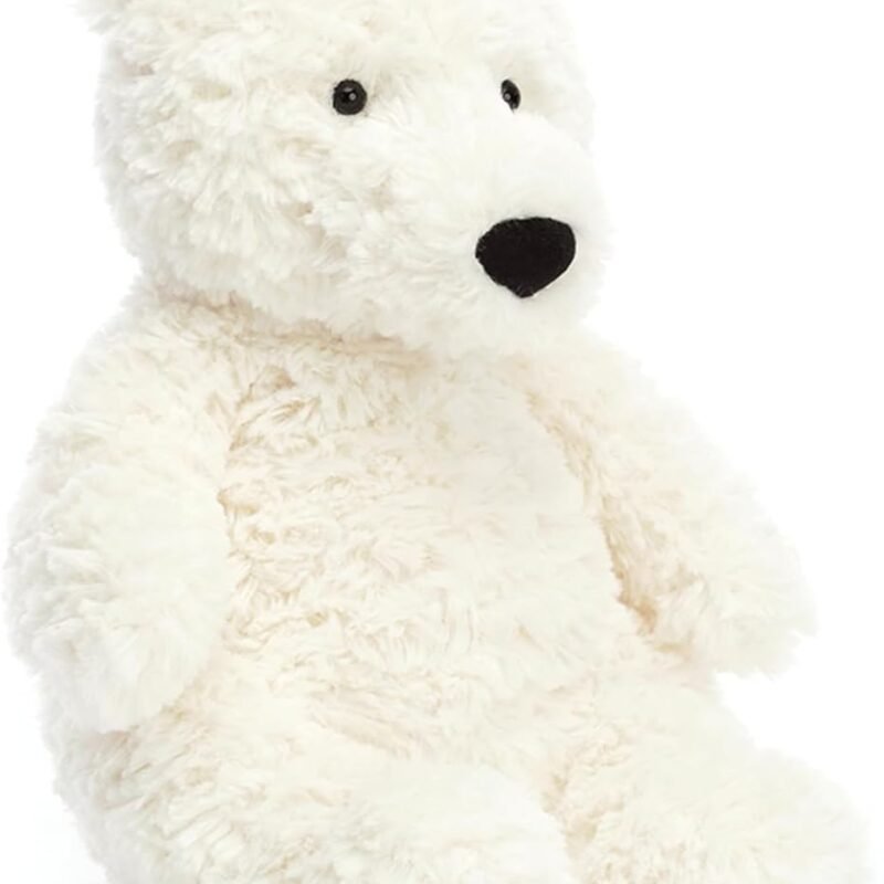 Jellycat Edmund Cream Bear Stuffed Animal, 10 inches - Teddy Bear Plush Toy - Classic Children's Gift