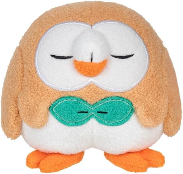 Pokemon Sleeping Rowlet 5 Inch Plush
