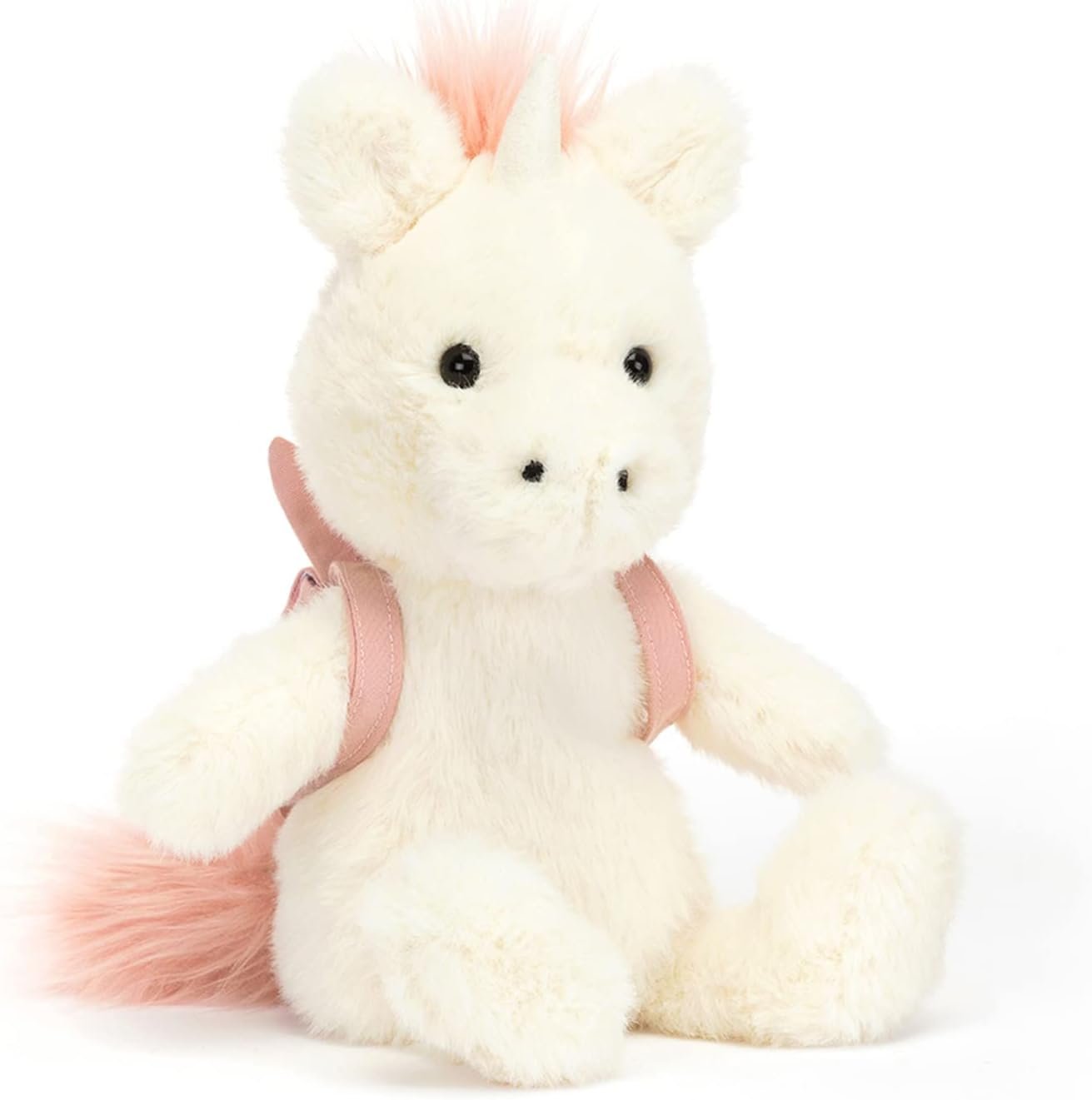 Jellycat Backpack Unicorn Stuffed Animal, 8.5" - Mythical Plush Toy - Classic Children's Gift