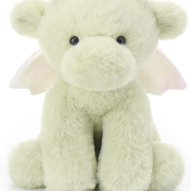 Apricot Lamb Black Dragon Plush Stuffed Animals for Kids, Soft Cute Plush Toys for Baby Girl and Boy, Fluffy Black Dragon Black