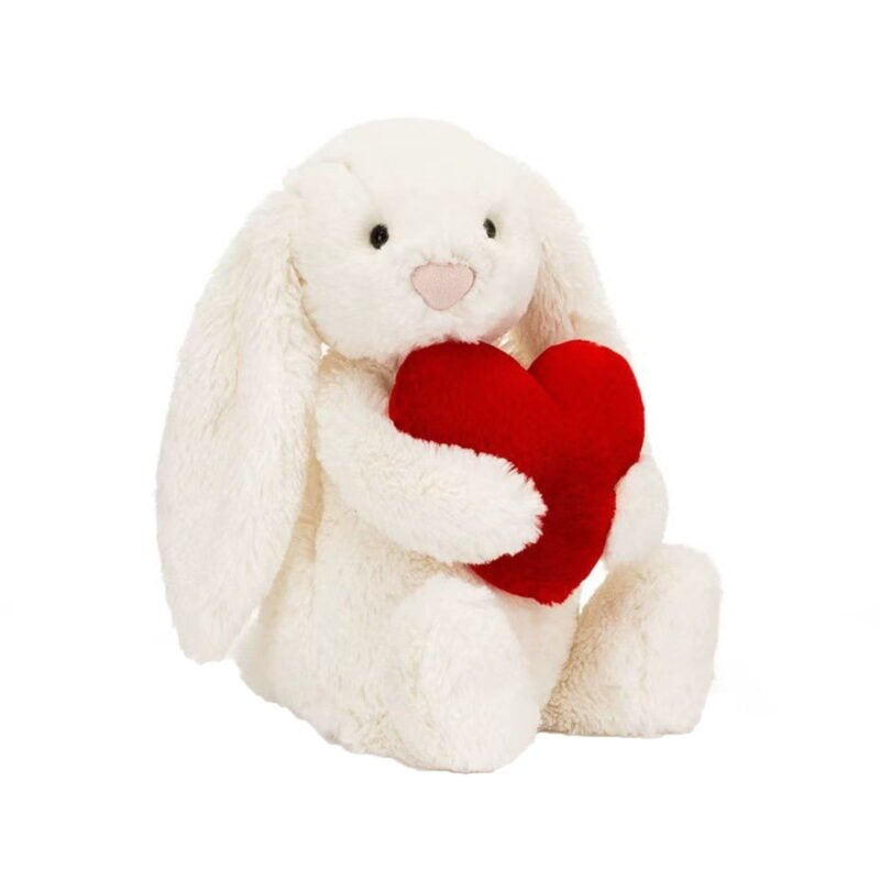 12 Bashful Red Love Heart Bunny&nbsp;?C Valentine??s & Christmas Gift Plush