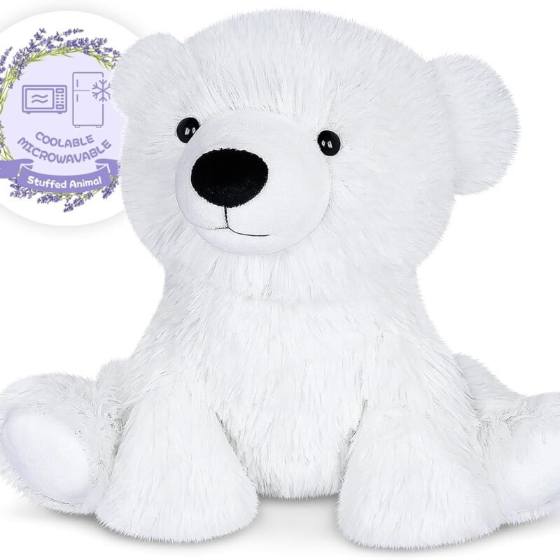 Heatable & Coolable Highland Cow Stuffed Animals Plushie, Microwavable Heating Pad for Soothing & Relaxation, Lavender Scented Cattle Plush Toys for Stress Relief, Stuffed Cow Gifts