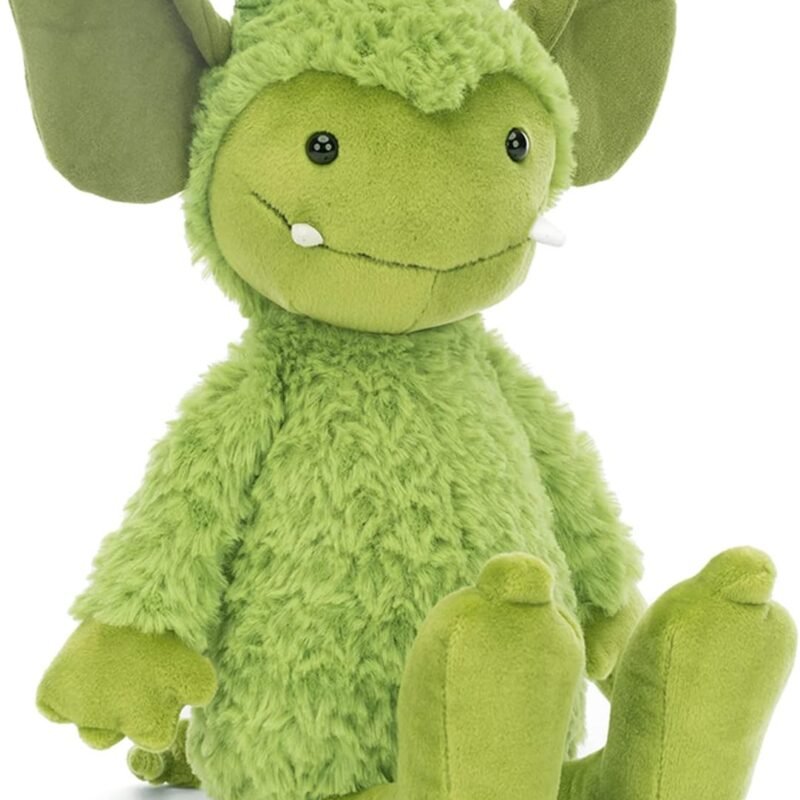 Jellycat Grizzo Gremlin Stuffed Animal, 12 inches - Monster Plush Toy - Classic Children's Gift - Halloween Plush