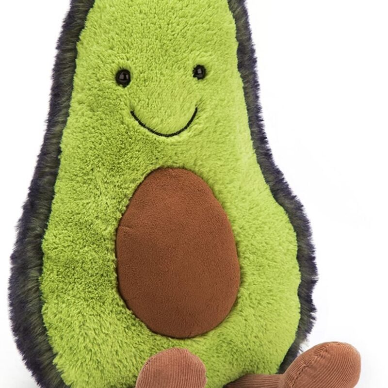 Jellycat Amuseables Avocado Stuffed Toy, Medium 12 inches - Vegetable Plush - Fun Gift Idea