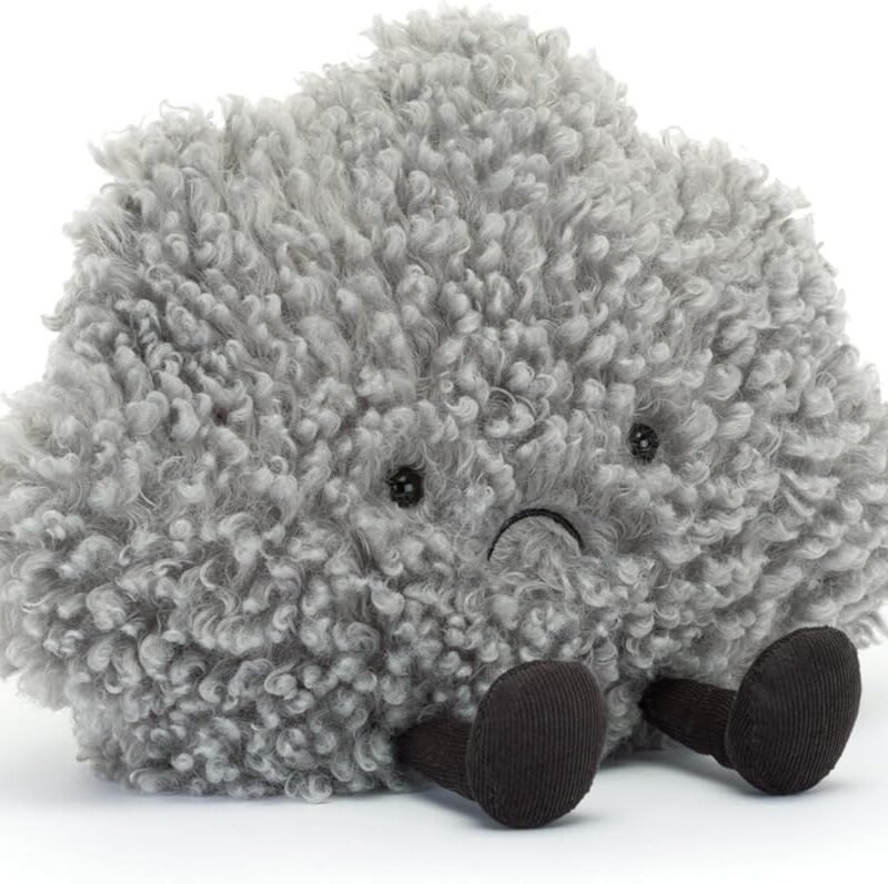 Jellycat Amuseables Storm Cloud Stuffed Toy, 10 inches - Cloud Plush - Fun Gift Idea
