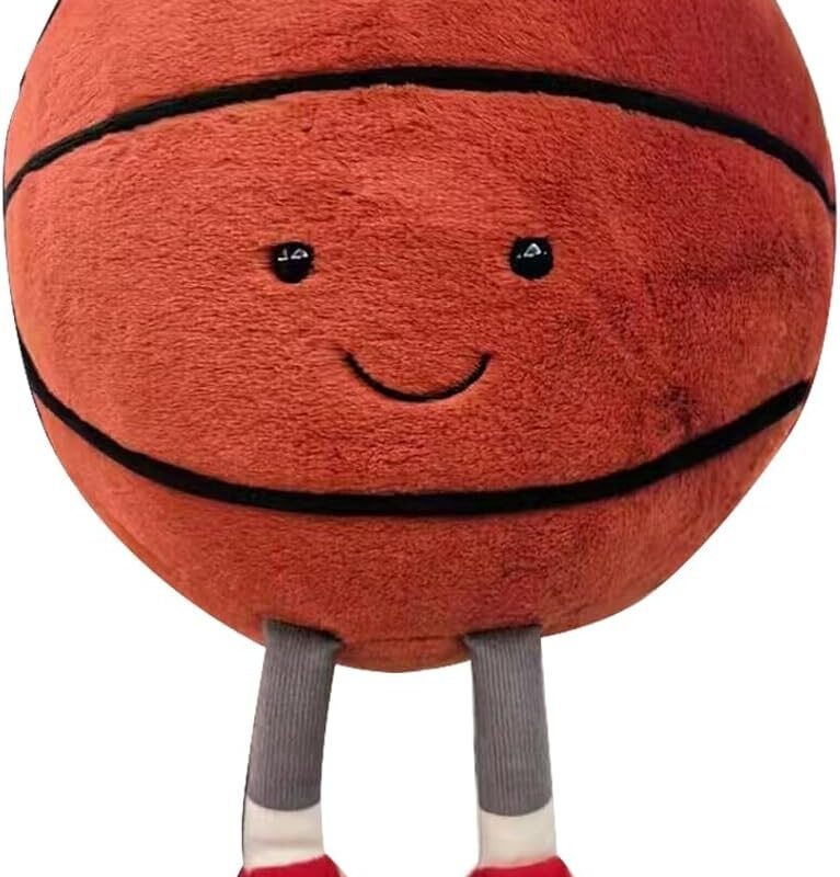 Cute Volleyball Stuff Soft Sports Stuffed Plush Pillow, Funny Plush Volleyball Gifts for Teen Girls Boys