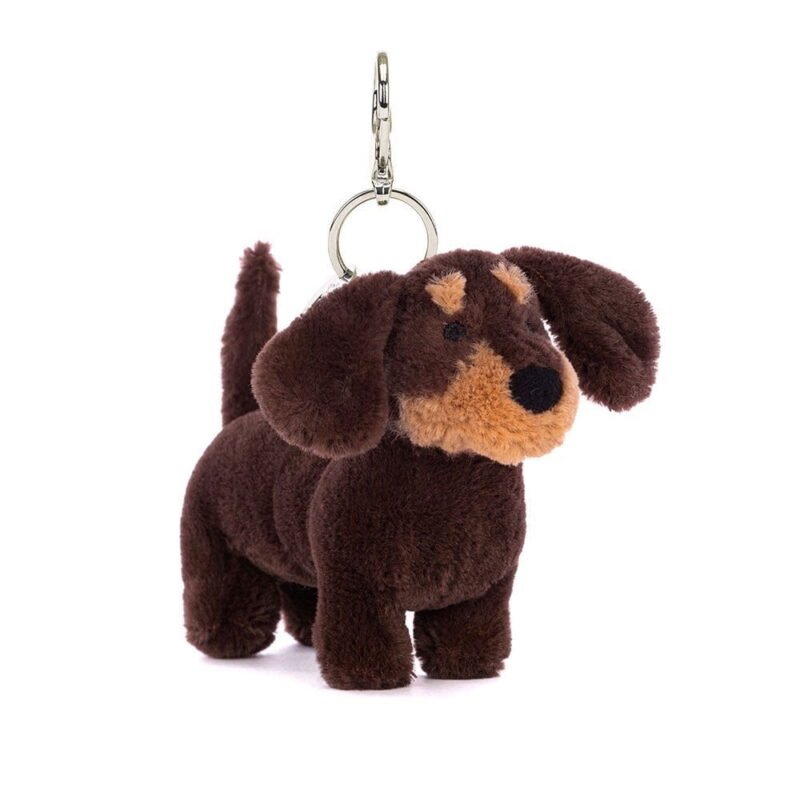 Otto Sausage Dog Bag Charm ?C Miniature Dachshund Plush Keychain