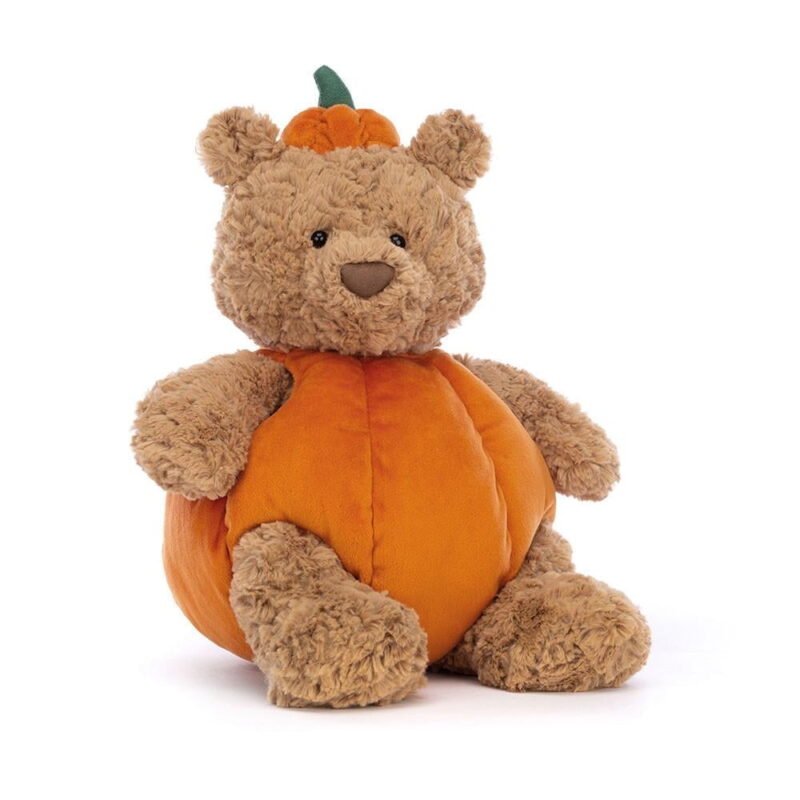 Bartholomew Bear Pumpkin Plush , Fall Thanksgiving Decor, Collectible Stuffed Animal, Pumpkin-Themed Gift for Home Bartholomew Bear Pumpkin