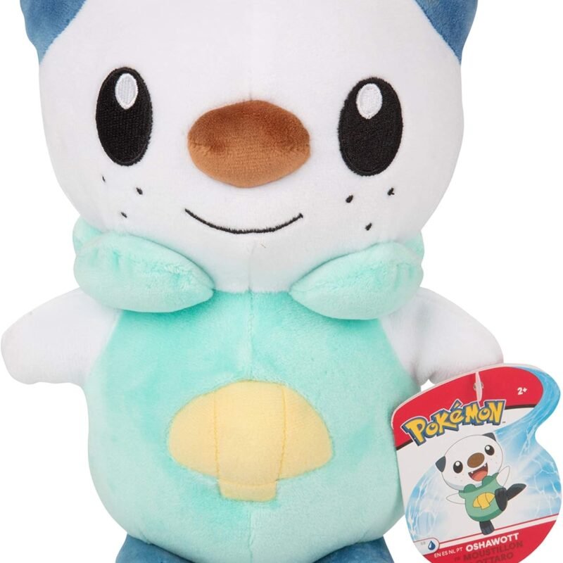Pokemon Legends: Arceus 8" Oshawott Plush - Generation 5 Starter Figure - Officially Licensed - Authentic Soft Stuffed Animal Toy - Holiday Christmas Stocking Stuffer Gift for Kids, Boys, Girls - 2+