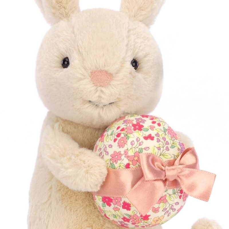 Jellycat Bonnie Bunny with Carrot Stuffed Animal, 7 inches- Rabbit & Bunny Plush Toy - Classic Children's Gift