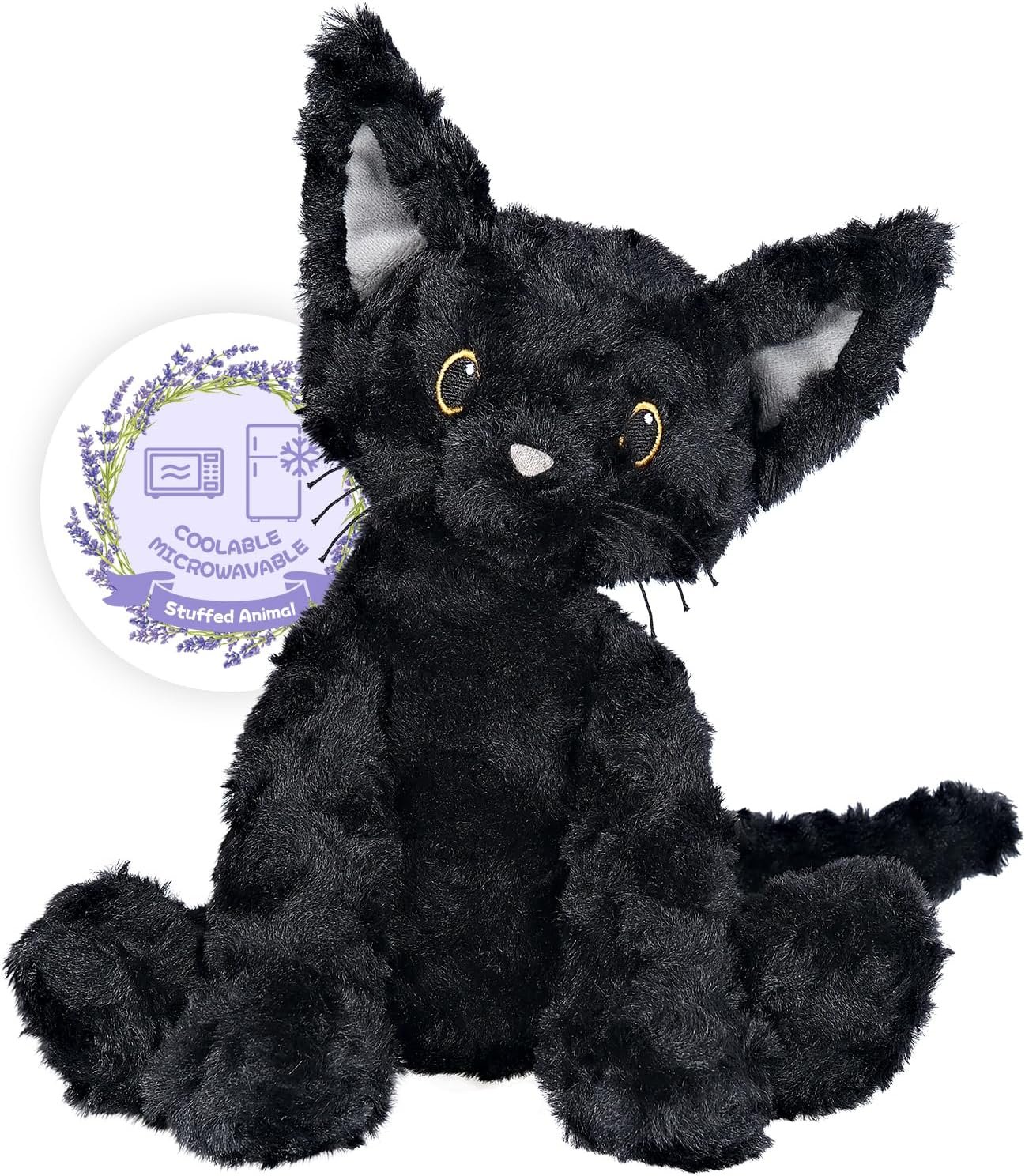 Heatable & Coolable Highland Cow Stuffed Animals Plushie, Microwavable Heating Pad for Soothing & Relaxation, Lavender Scented Cattle Plush Toys for Stress Relief, Stuffed Cow Gifts