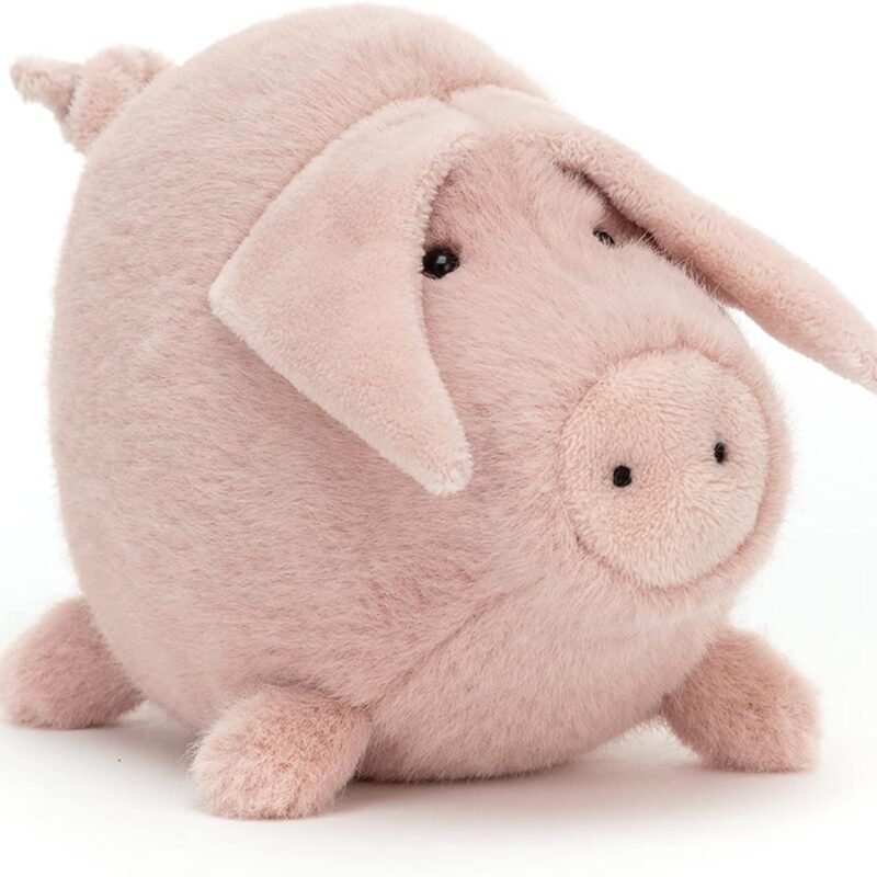Jellycat Higgledy Piggledy Pink Pig Stuffed Animal, 5.5 inches - Farmyard Plush Toy - Classic Children's Gift